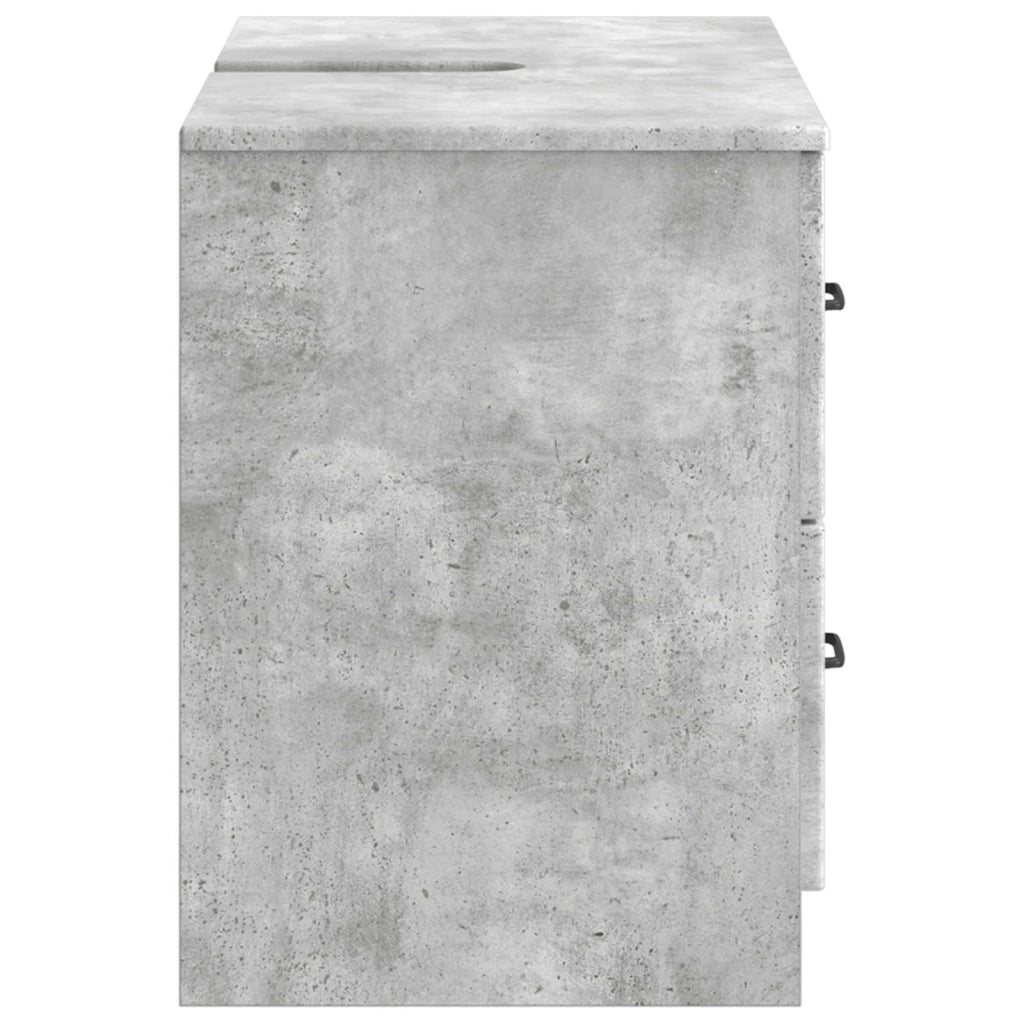 Armadio per Lavabo da Bagno UTRECHT Grigio Cemento 897678