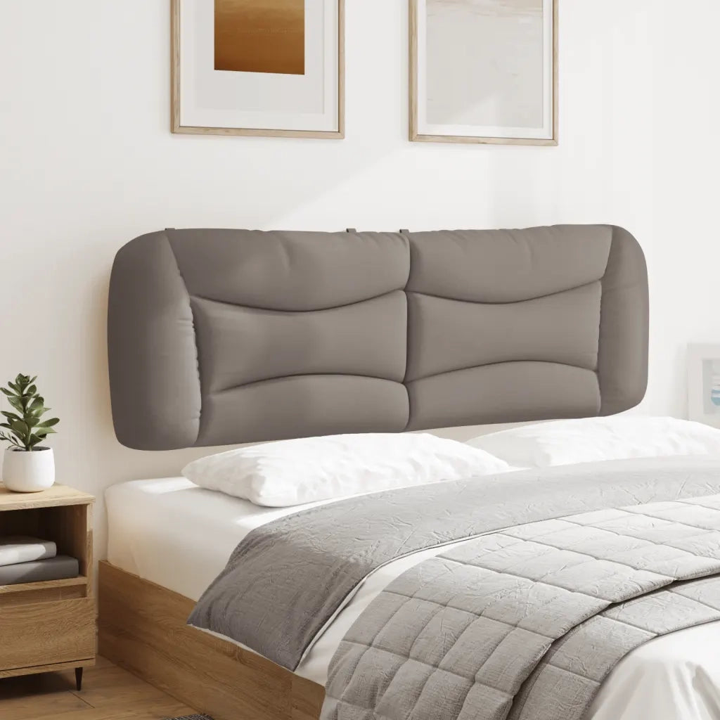 Coussin de tête de lit Hvar taupe 160 cm tissu