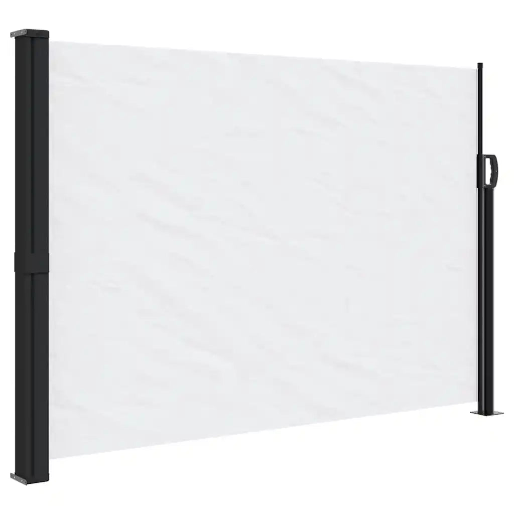 Tenda da Sole Laterale Retrattile-Tenda parasole per balcone per giardino Bianco 140x500 cm
