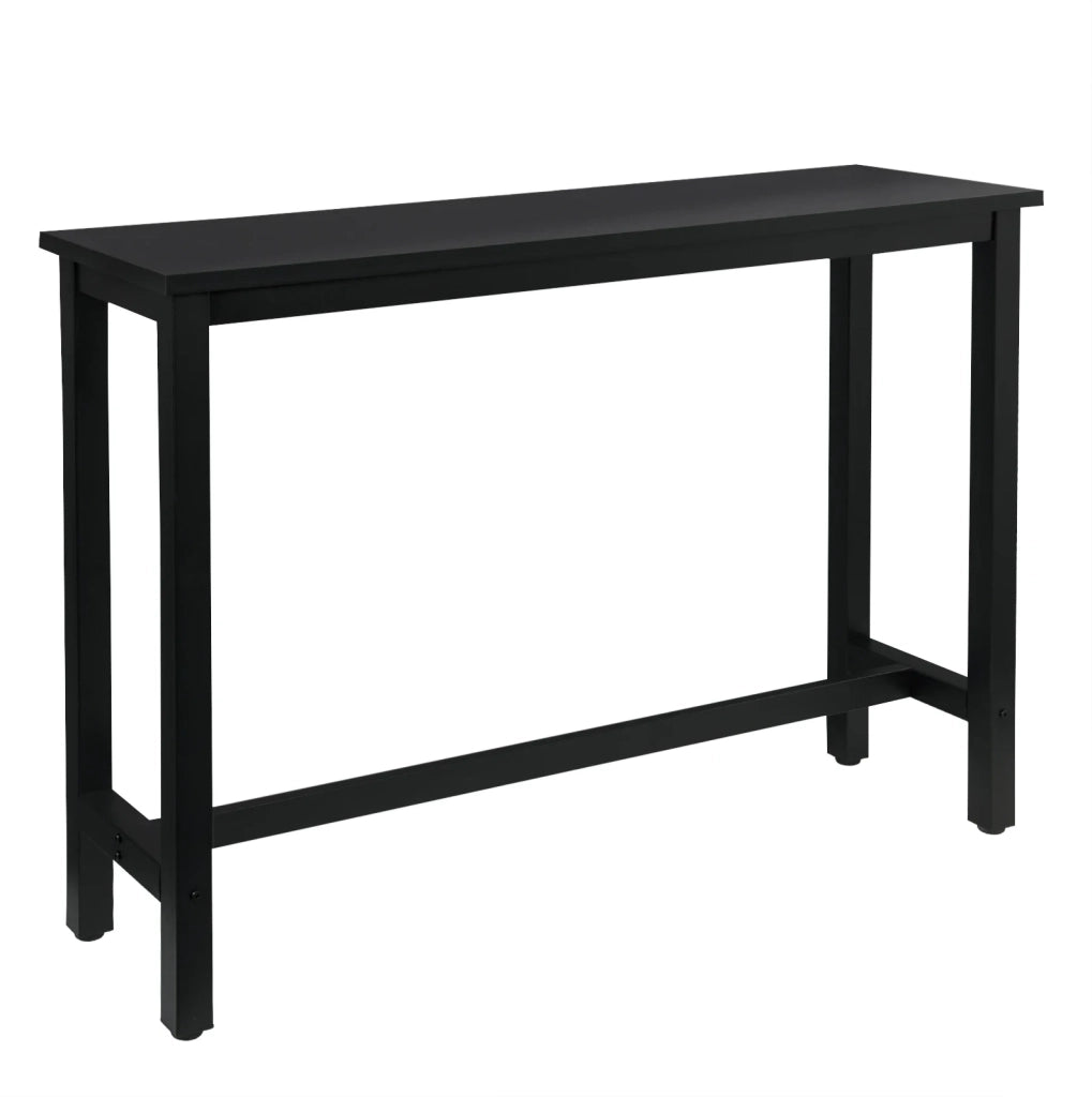 Tavolo da bar in MDF e metallo nero 140 x 100 x 40 cm