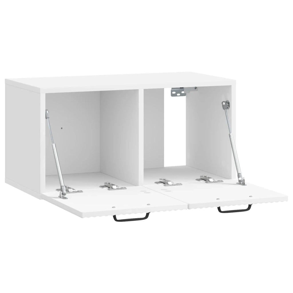 Mobile TV da Muro | Armadietto TV | Mobile Porta TV Bianco Lucido 59,5 x 31 x 30 cm