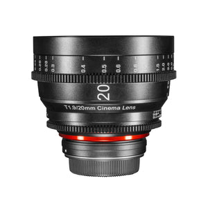 XEEN Cinema 20mm T1.9 PL obiettivo full frame MF Cine Video per alte risoluzioni con pignoni follow focus
