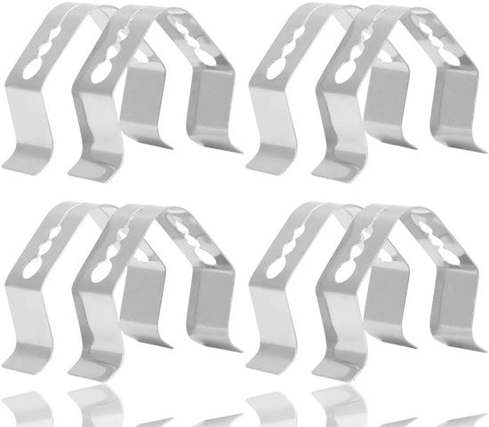 Corona d'Oro - Clip per Termometro di Carne - Supporto Universale - 8 Pezzi - Accessori per Griglia - Termometro - Per Grigliate e Barbecue