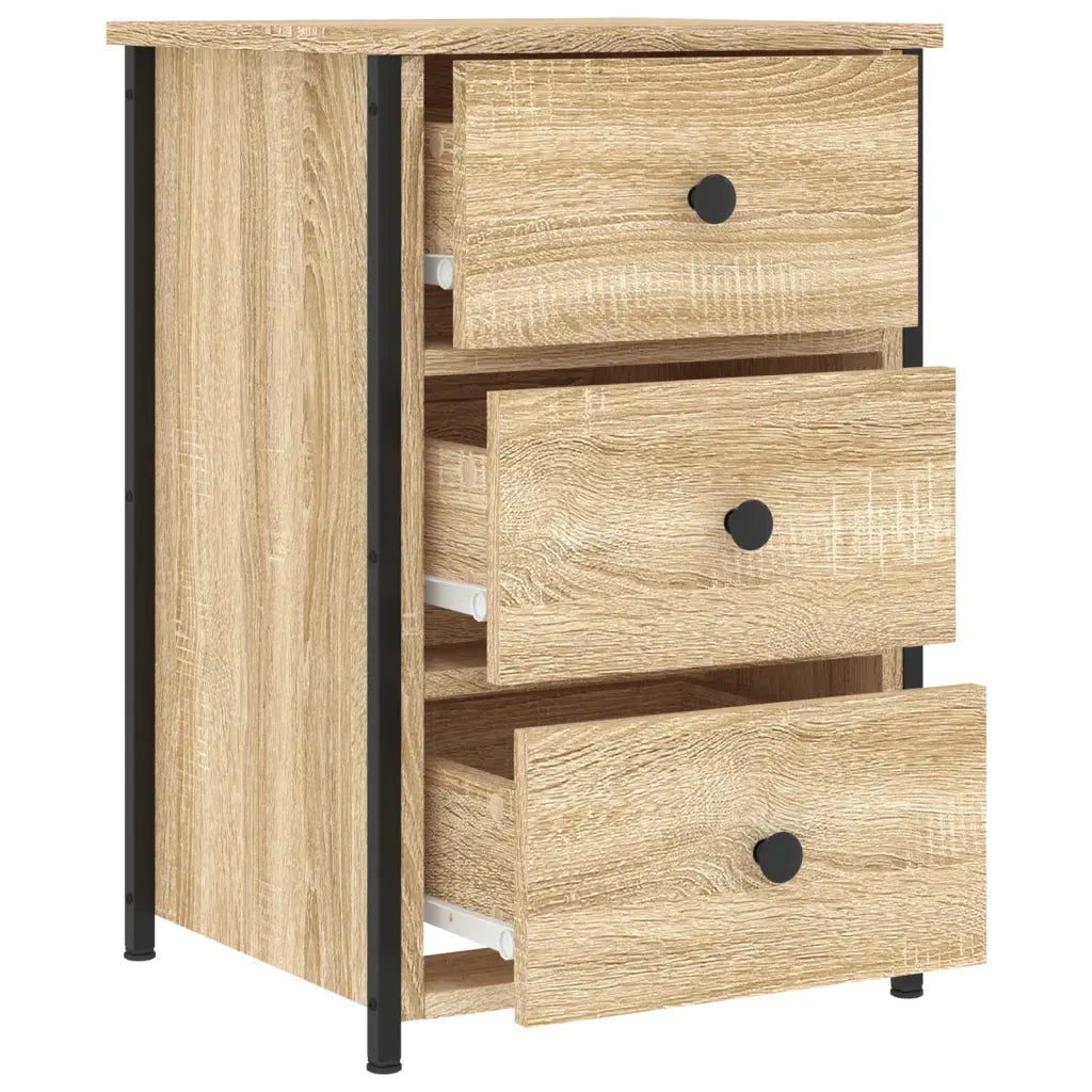 Comodini 2 pz-Set di 2 Tavolino da notte Rovere Sonoma 40x36x60 cm in Legno Multistrato