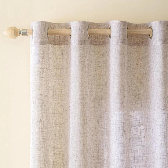 Tessuto di tenda con occhielli voile look moderno semi-trasparente per soggiorno decorativo camera da bambini inslagringhe tende da cucina set da 2 pezzi 140 x 200 cm (l x a)
