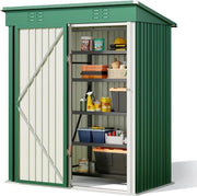 Casa esterna in metallo, schuif per attrezzi, schuif per attrezzi in acciaio zincato, cassettone per esterni, capannina, 180 x 162 x 95 cm, per prato sul patio nella zona verde