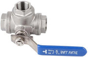 Pompa a sfera in acciaio inox 1/2 pollice, valvola a T DN15, tubo interno a sfera pompa con valvola a sfera.
