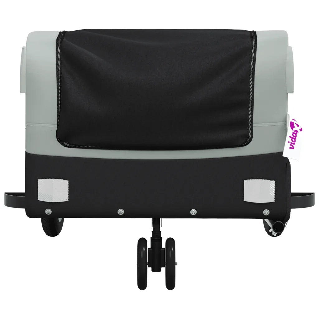 Rimorchio da Bici Nero e Grigio 30 kg in Ferro CFW7778188