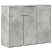 Credenza-Buffet-Armadio da cucina Grigio Cemento 88x30x70 cm in Legno Multistrato