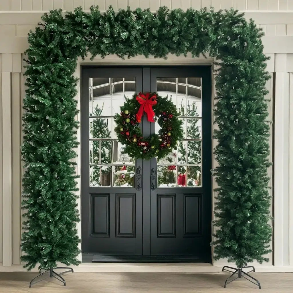 Arco ad Albero di Natale-Albero Natalizio Verde 240 cm