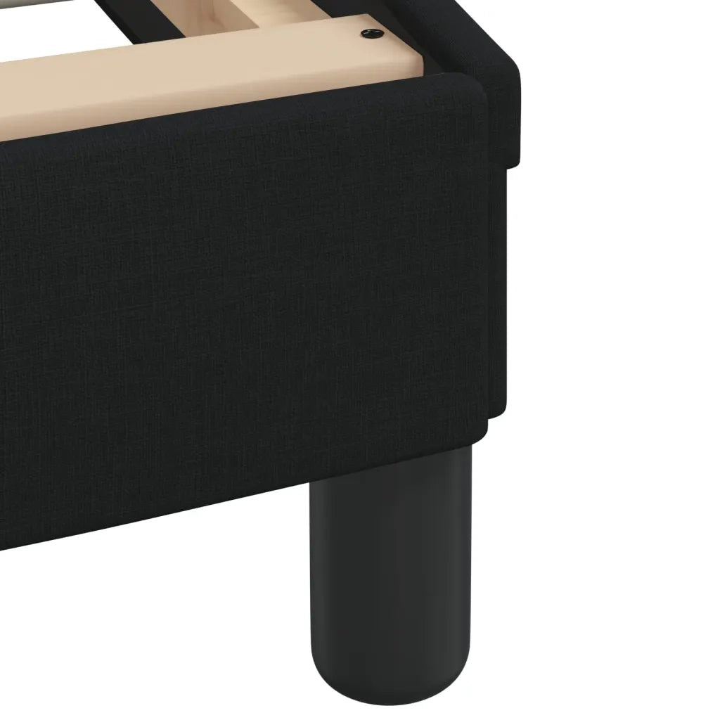 vidaXL Letto con Materasso Nero 200x200 cm in Tessuto