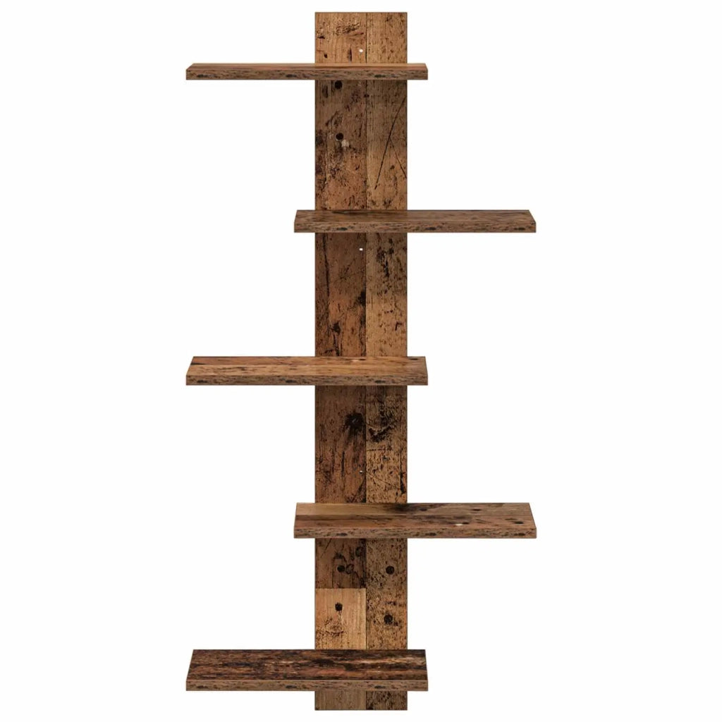 Mensola a muro flottante Legno antico 48,5 x 15 x 101 cm 8012202
