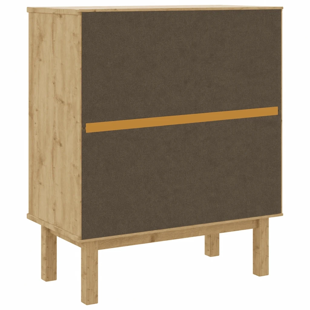 Cassettiera OTTA 76,5x39,5x90 cm in Legno Massello di Pino CFW6779360
