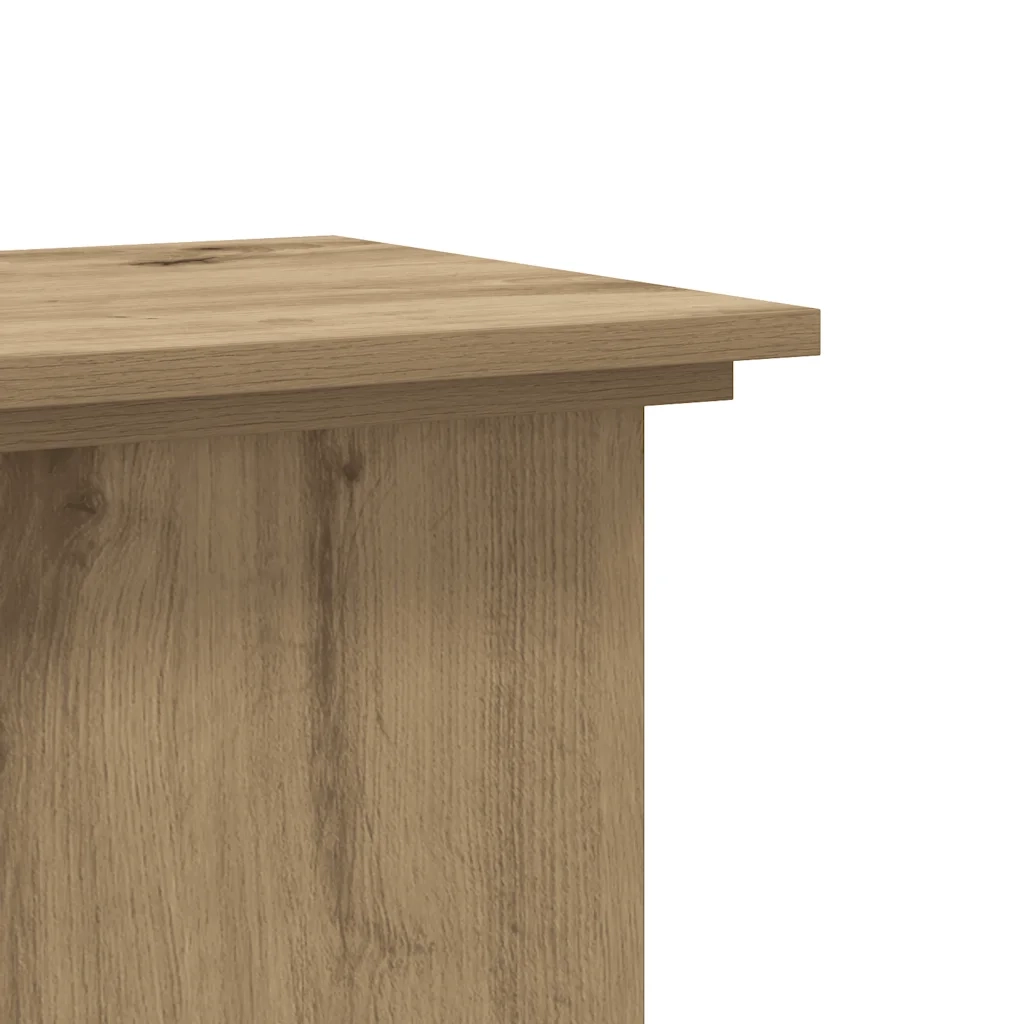 vidaXL Supporto per Piante Rovere Artigianale 33x33x60 cm Truciolato