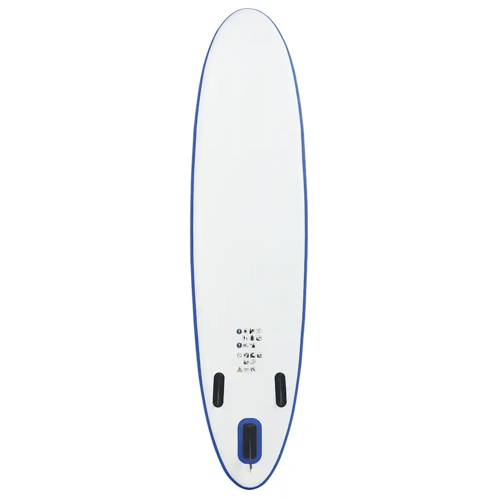 Set Tavola da SUP e Surf Gonfiabile Blu e Bianco 92202