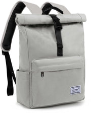 Borsa per laptop da 15,6 pollici, borsa per uomo e donna che si apre ampiamente, borsa impermeabile con chiusura ribaltabile, borsa per uso quotidiano per scuola, bicicletta, tempo libero e viaggi.