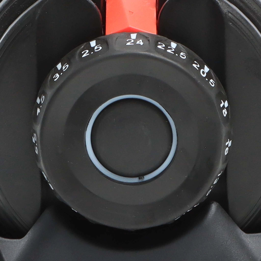 LUXTRI Manubrio regolabile max 24 kg con meccanismo girevole, per fitness allenamento forza