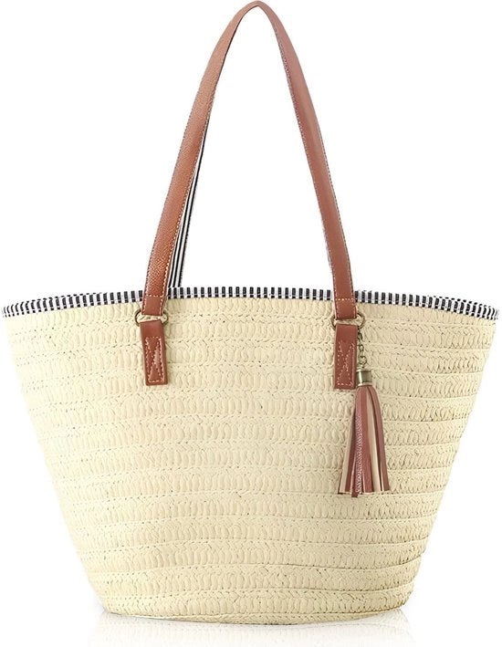 Borsa a Tracolla XXL - Borsa a Mano Grande Intrecciata