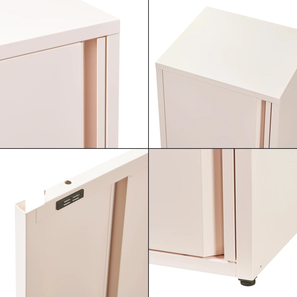 Mobiletto/scaffale in metallo e acciaio 88 x 40 x 35 cm rosa 03_0008907