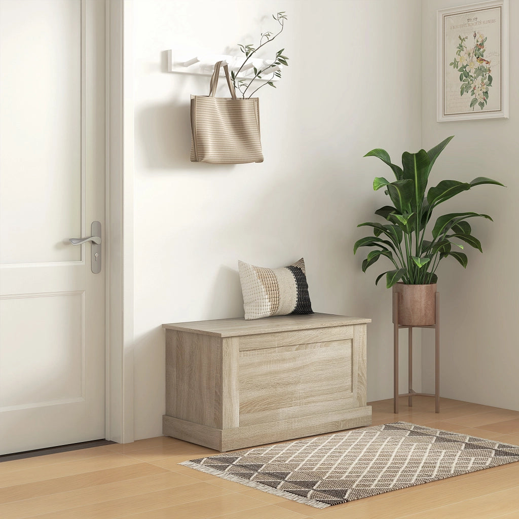 Cassa di legno per contenere giocattoli ¨C Zephmum ¨C 80x40x45 cm colore naturale