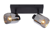 Plafoniera doppio faretto Alion 2xE14 nera 25W Lucide