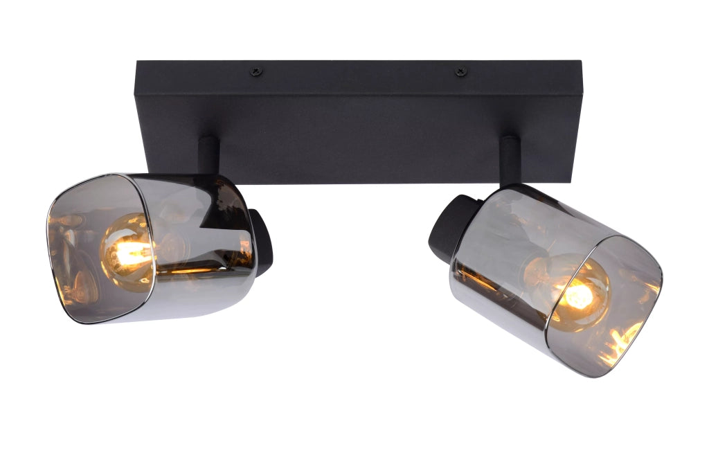 Plafoniera doppio faretto Alion 2xE14 nera 25W Lucide