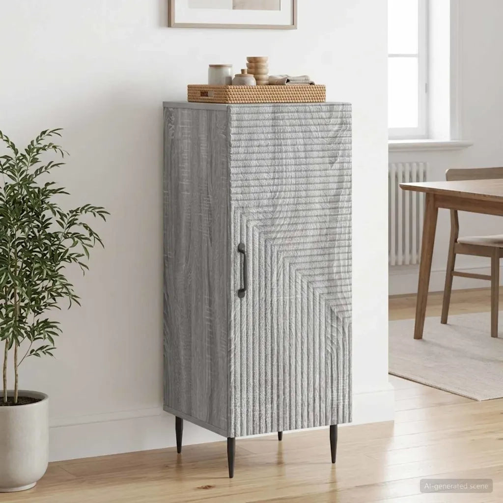 Credenza Grigio Sonoma 33 x 34,5 x 89,5 cm Legno ingegnerizzato 894831