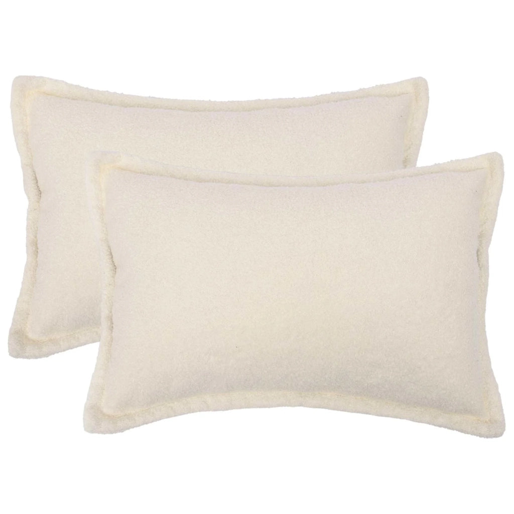 Federa 2 pcs HOUTEN Crema 50 x 75 cm Bouclé 919829