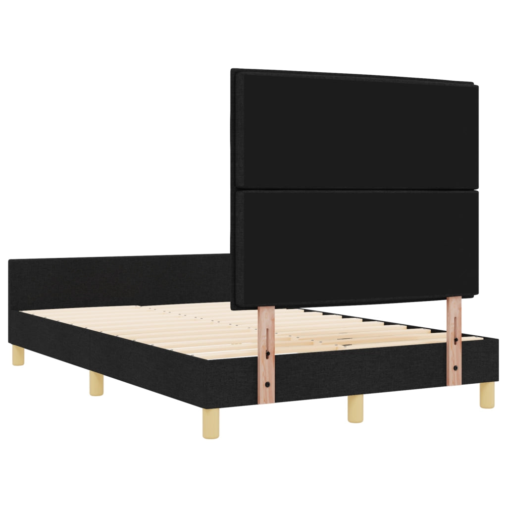 Struttura Letto  Nera 140x190 cm in Tessuto