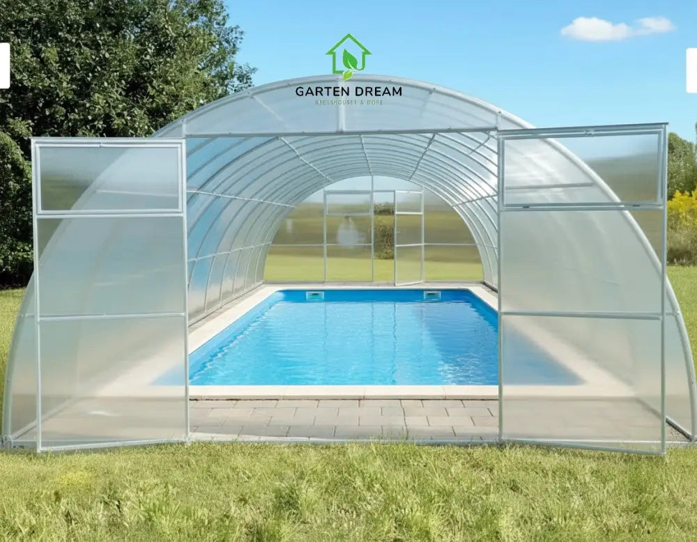 Copertura per Piscina Garten Dream SERENA 4x12 m con Policarbonato 4 mm