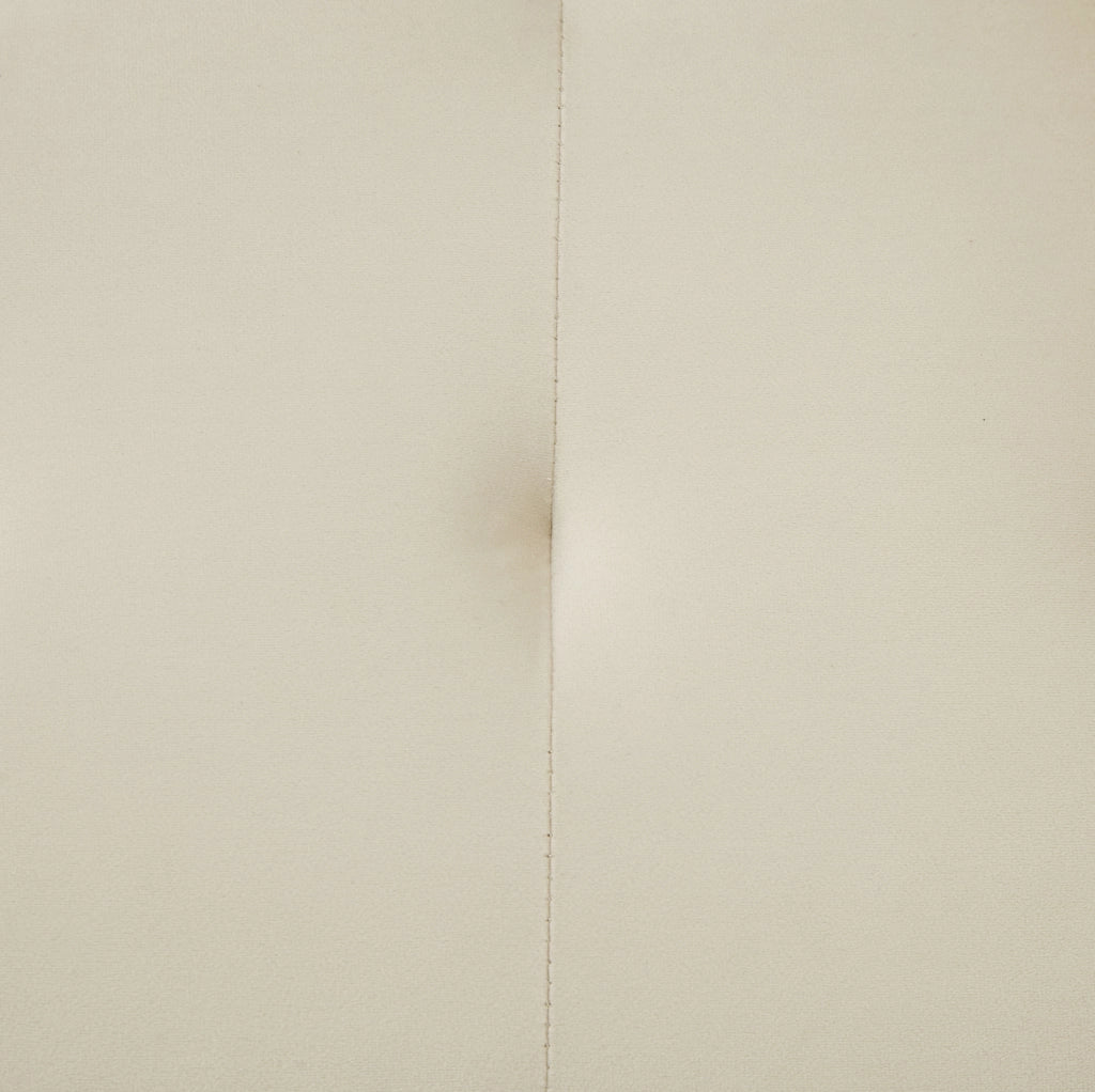 Divano letto a 2 posti 215x81.5 cm con schienale e braccioli regolabili in velluto beige
