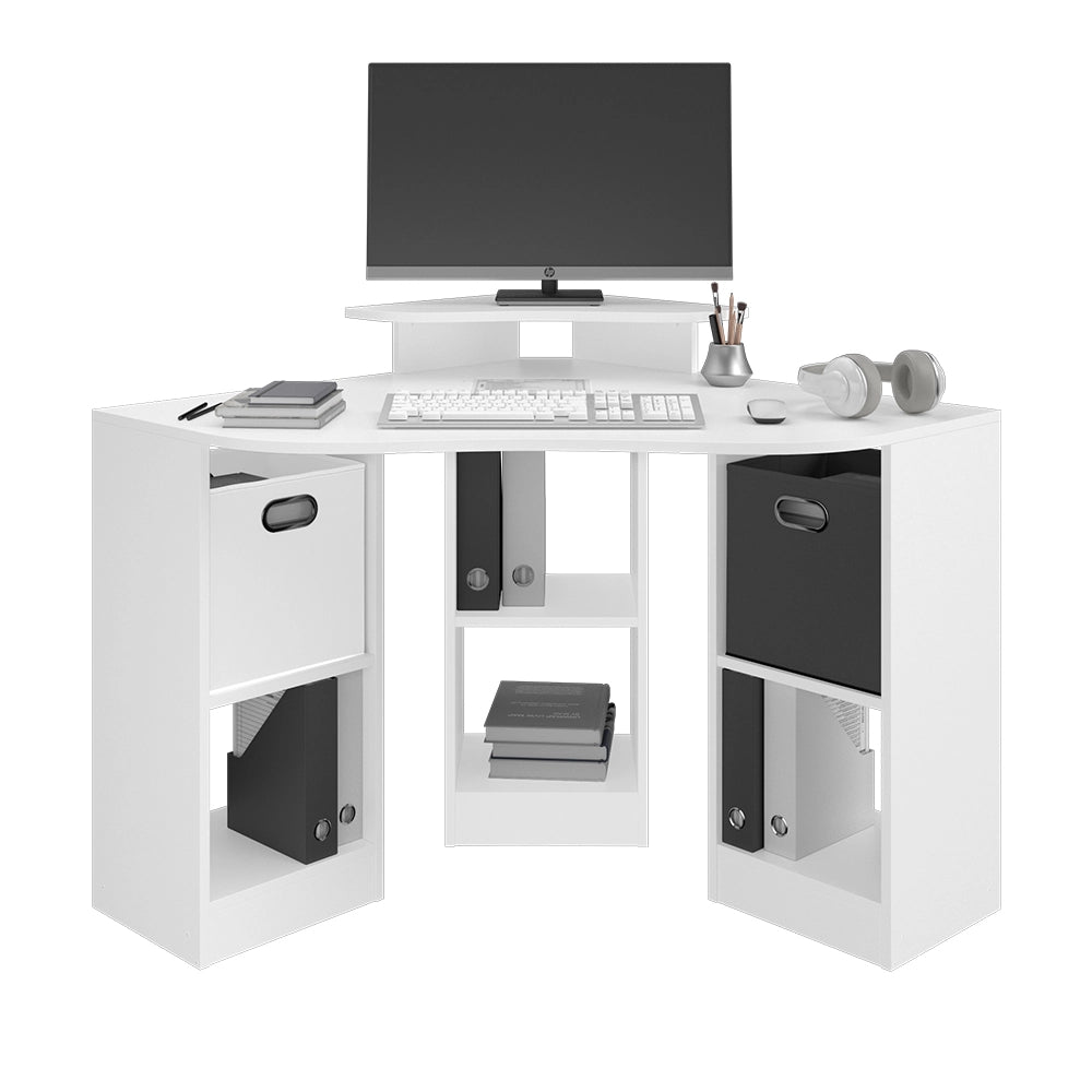 Vicco Scrivania angolare Bianco 94 x 94 cm