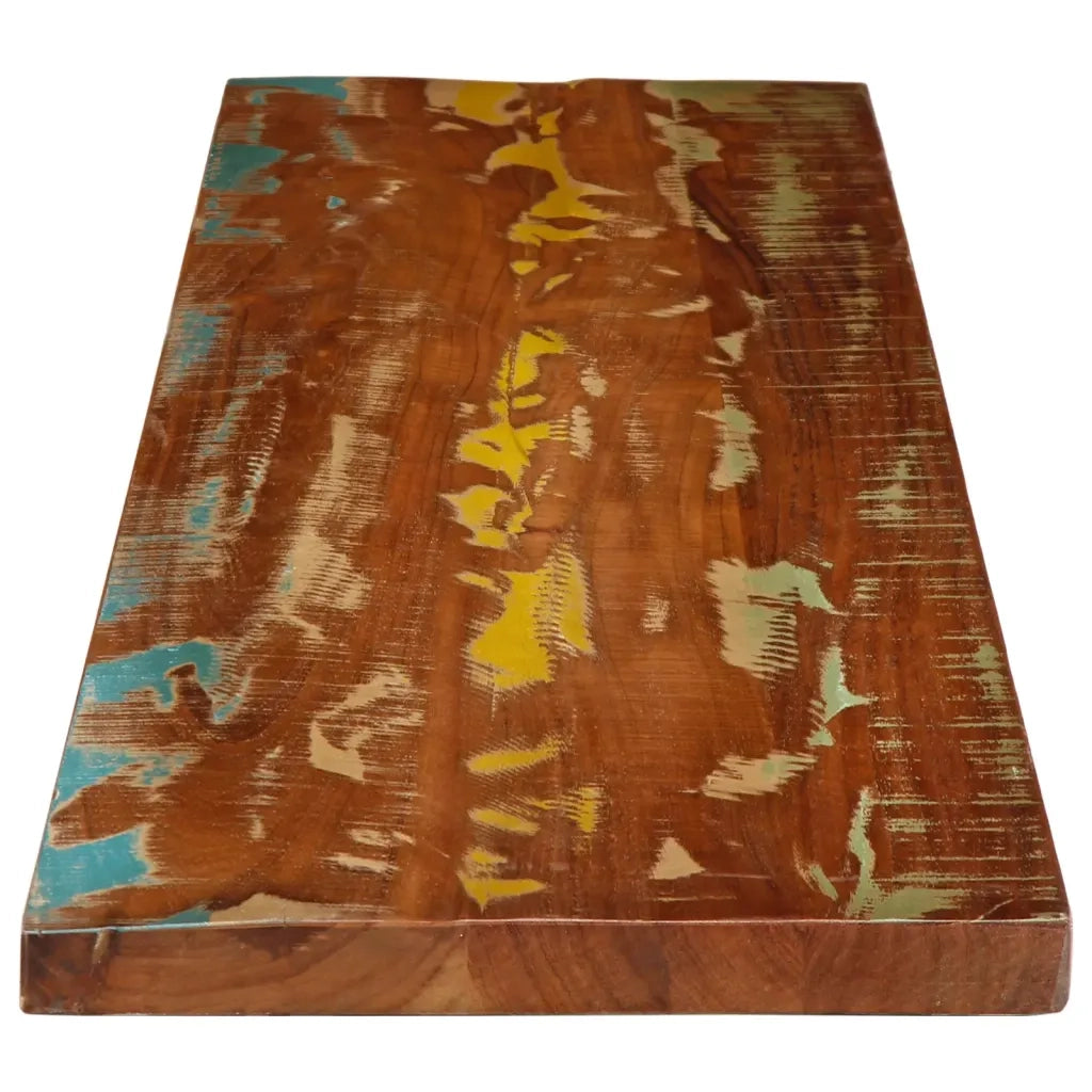 Piano Tavolo 180x20x3,8 cm Rettangolare in Massello di Recupero