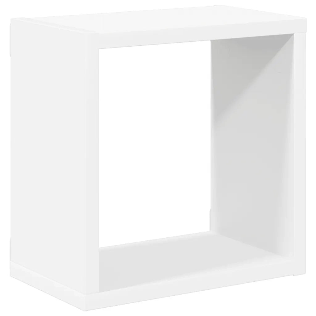 Mensole da Parete a Cubo 2 pz Bianche 26x15x26 cm cod mxl 55011