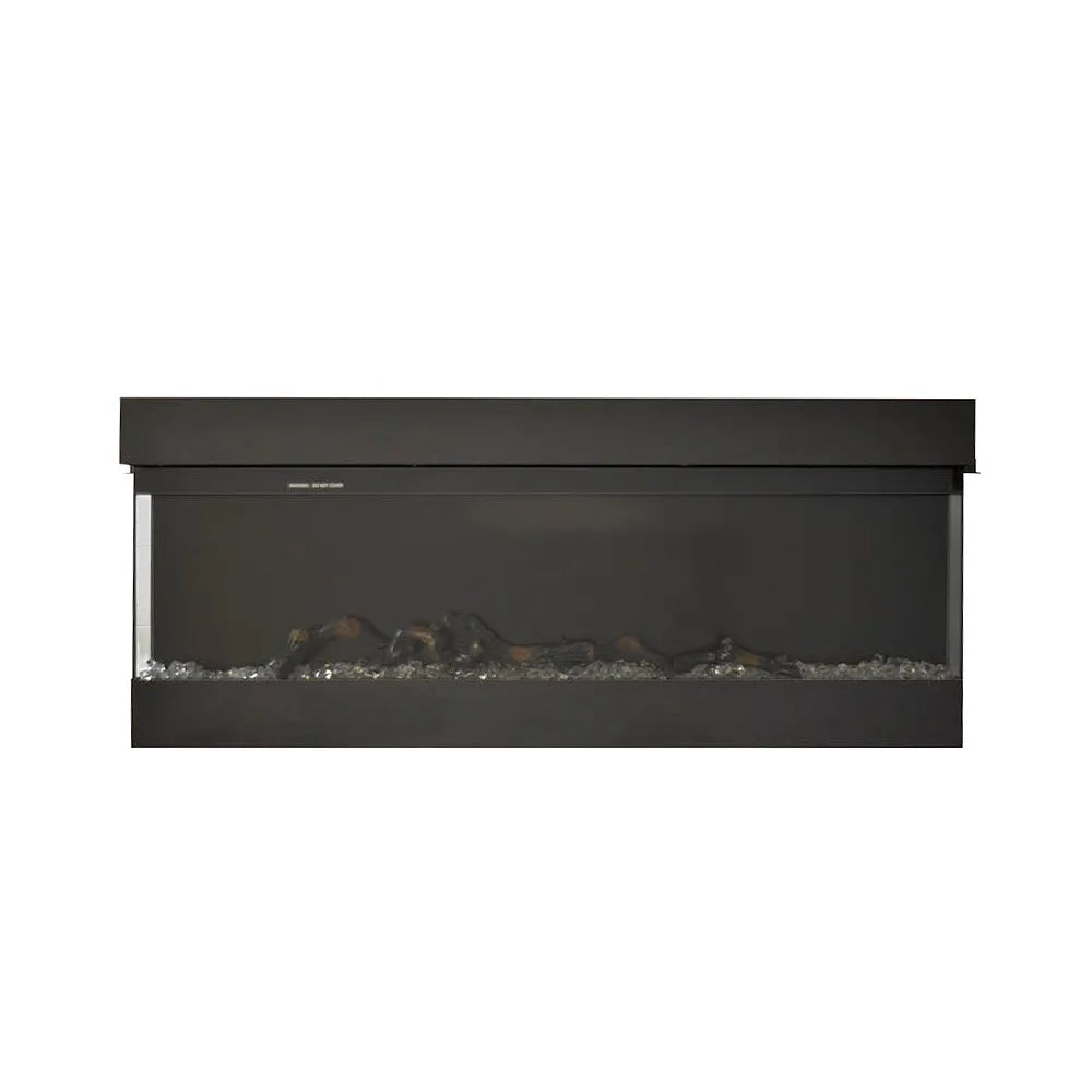 Caminetto elettrico ALARO BIANCO TEMPO STYLE con cornice di legno effetto fuoco 3 colorazioni 750 - 1.500 W