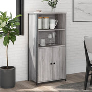 Credenza Grigio Sonoma 62x36x121,5 cm in Legno Multistratocod mxl 131298