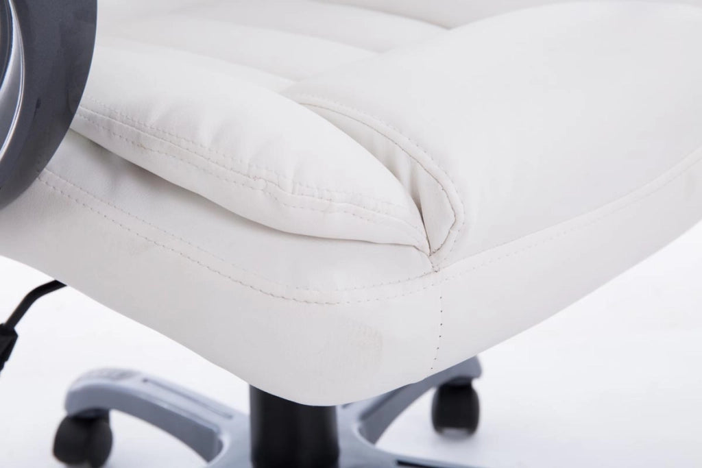 Sedia da ufficio XL Bern in similpelle bianco