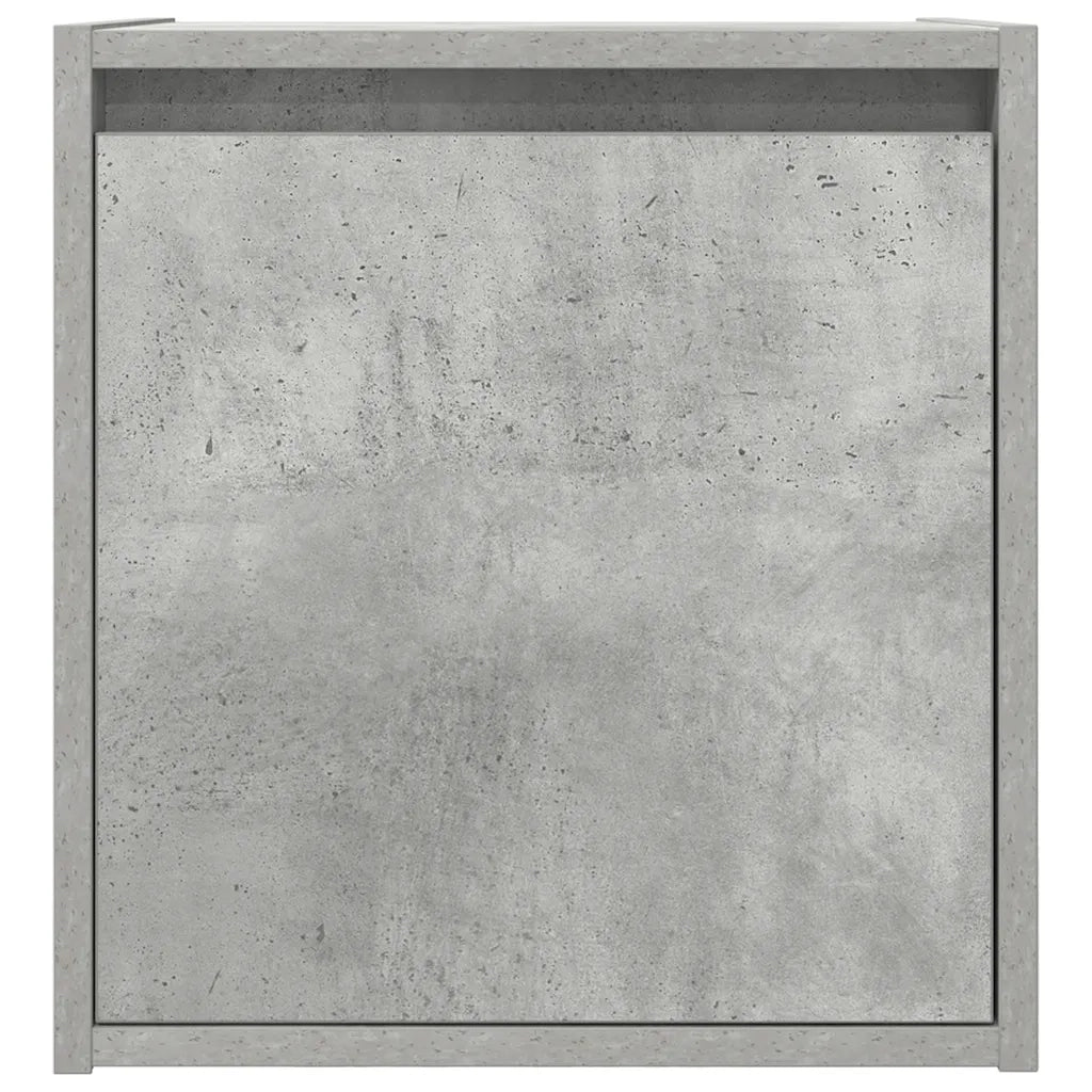 Comodino a Muro Grigio Cemento 38x34x40 cm 861235