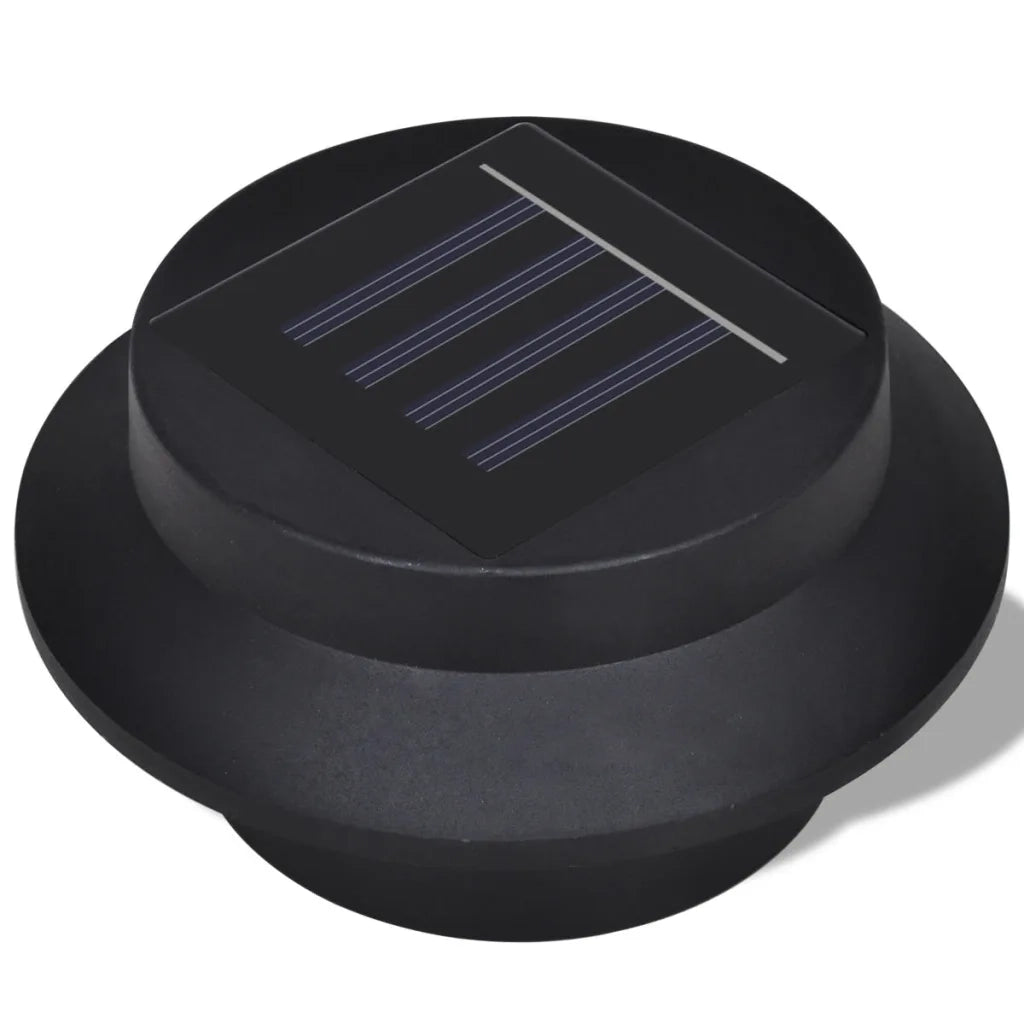 Lampade Solari 6 pz Luci per Recinzioni Nere  cod mxl 58787