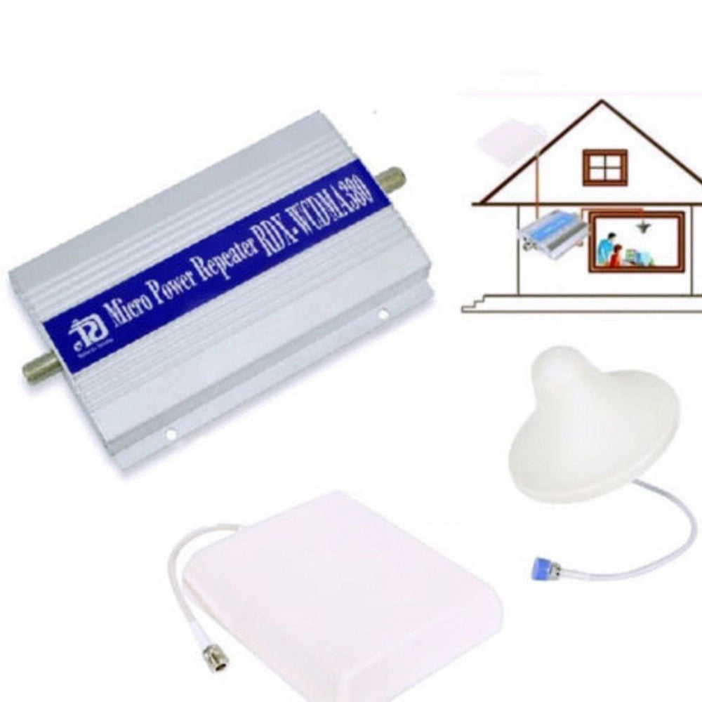 Trade Shop - Kit Amplificatore Gsm Ripetitore 3g Umts Doppia Antenna Cellulari Smartphone -