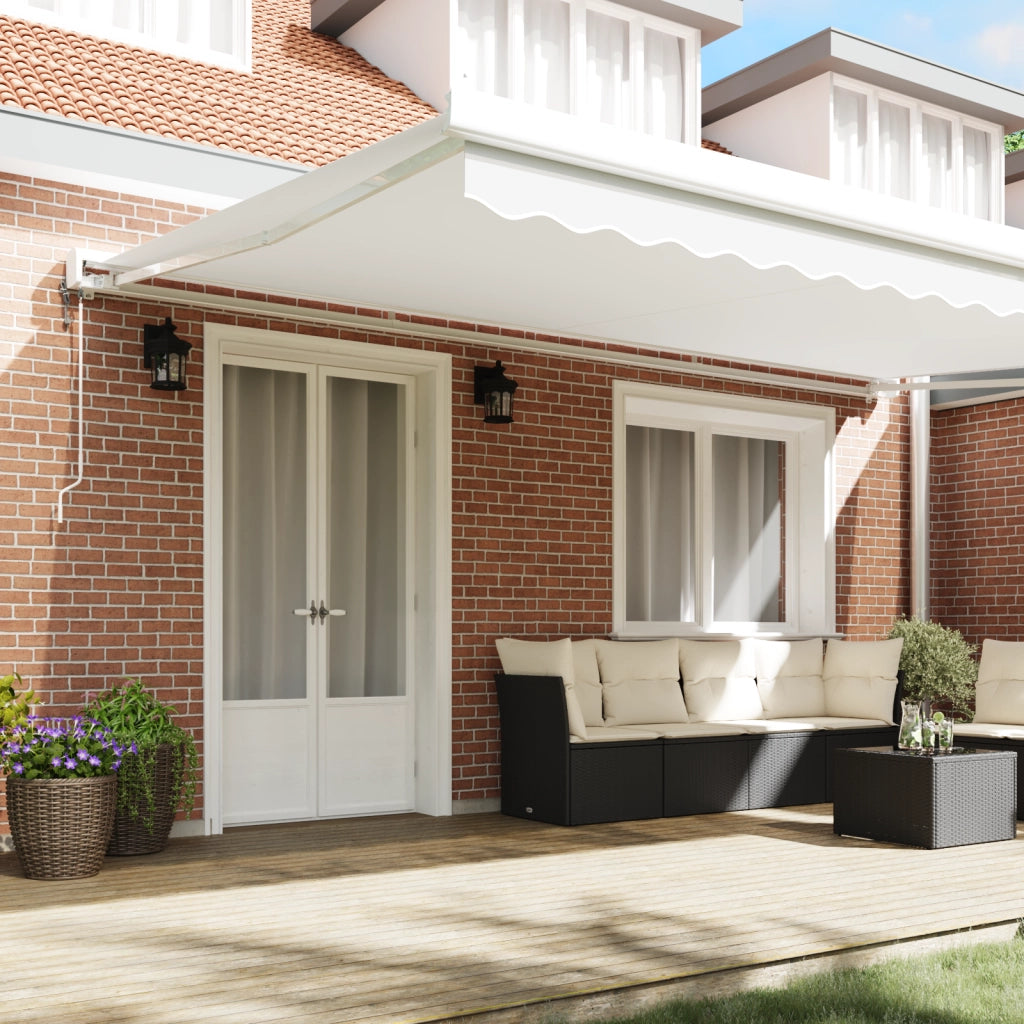 Tenda Retrattile Automatica Bianca 500x300 cm