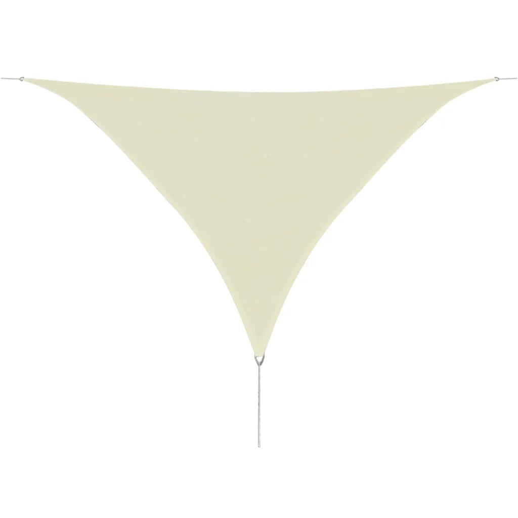 Ombrellone triangolare in HDPE 3,6 x 3,6 x 3,6 m crema 02_0008594