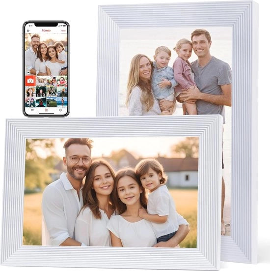 Display digitale 10,1 pollici con archiviazione di 32 GB - App facile da usare per condividere foto e video