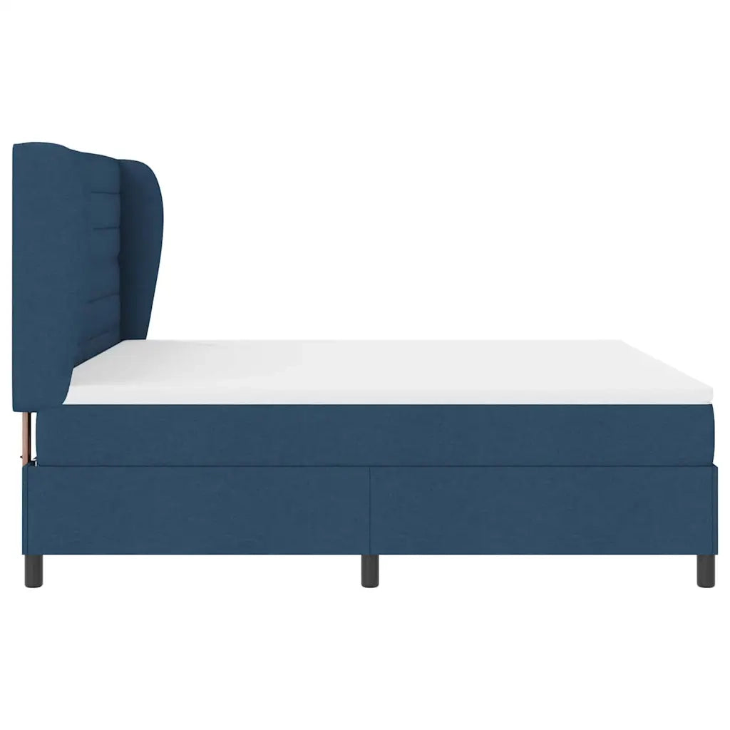 Letto a molle con materasso Blu 180 x 200 cm Tessuto 3340521