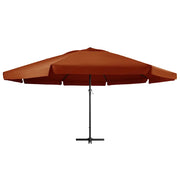 Ombrellone da Giardino-Ombrello da Balcone Palo in Alluminio 600 cm Terracotta