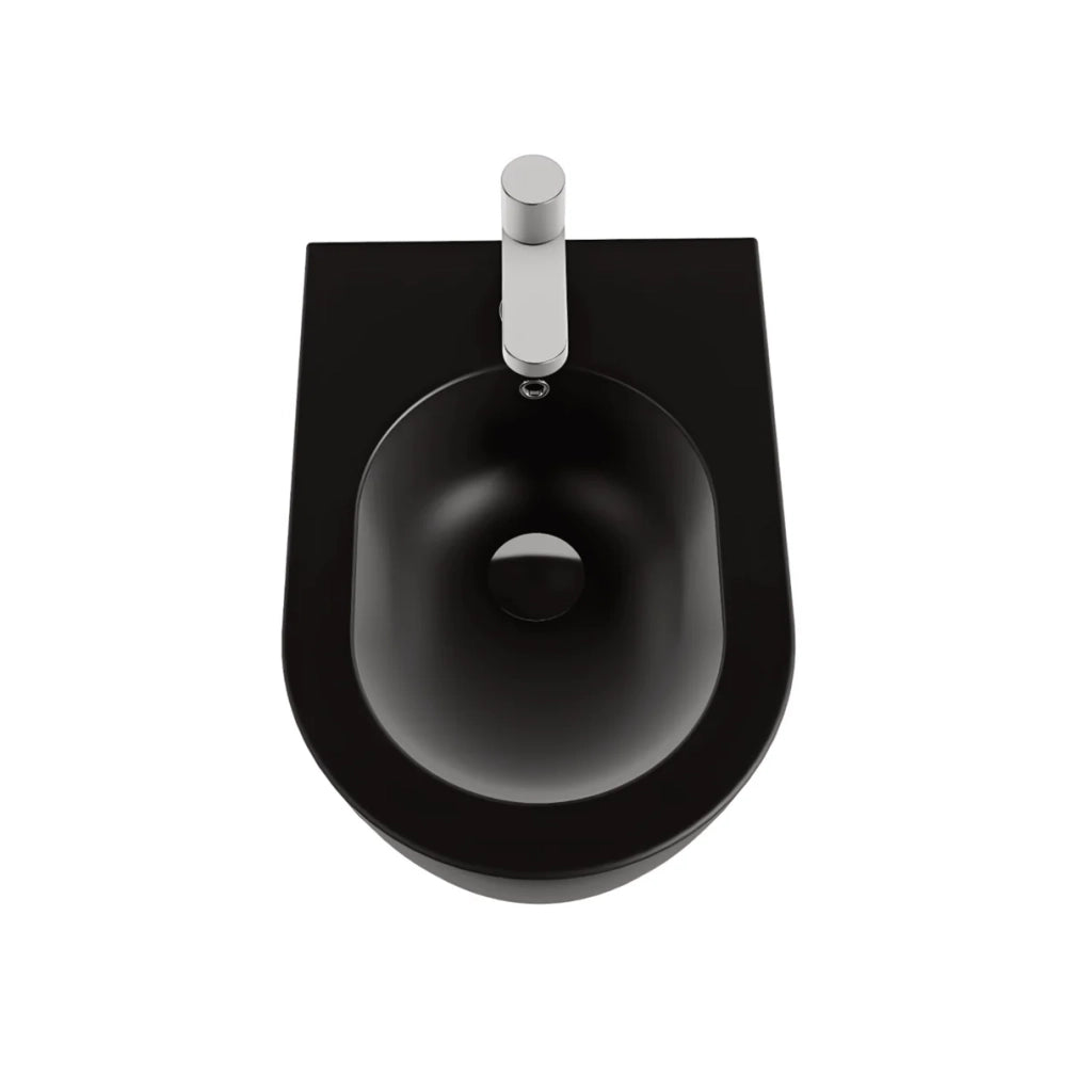 Bidet Sospeso Azzurra Ceramica "Comoda" Nero Opaco
