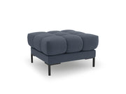 Cosmopolitan Design - Pouf "Bali" in tessuto strutturato blu scuro 