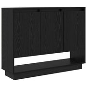 Credenza | Madia | Buffet da pranzo | Armadio da pranzo Rovere Nero 97 x 29 x 75 cm Legno multistrato