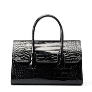 Borsa a tracolla da donna in vera pelle nera