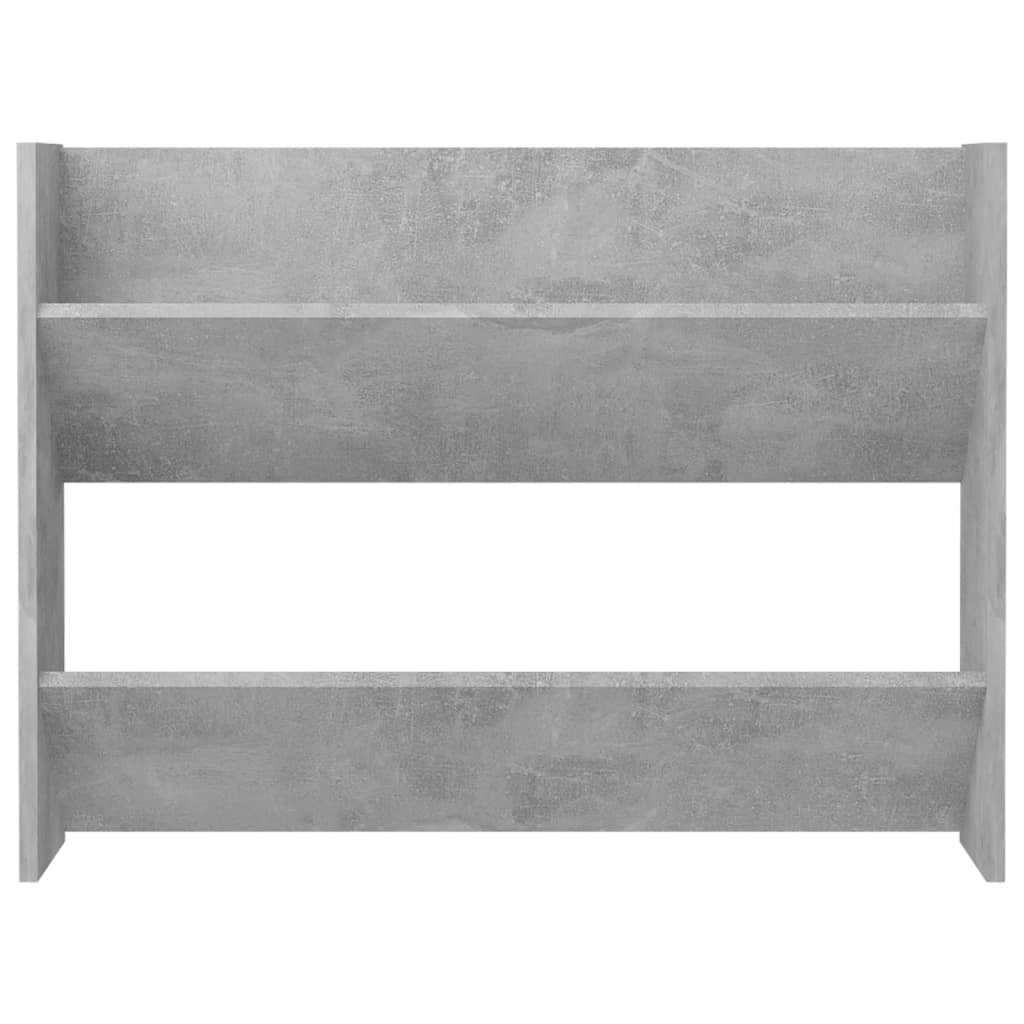 Scarpiera mobiletto portascarpe mobiletto da parete per ingresso/corridoio/soggiorno 80 x 18 x 60 cm truciolato grigio 02_0021920